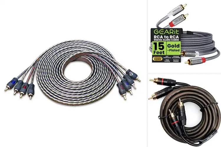 Detailed view of Best Car Audio RCA Cables