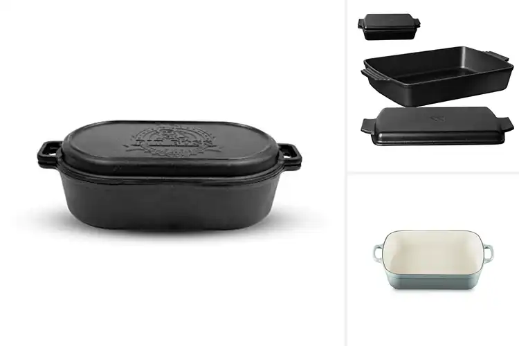 Detailed view of Best Cast Iron Roasters: Top 10 for Flavorful Cooking