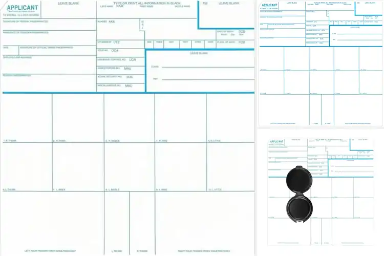 Detailed view of Best fingerprint documentation cards