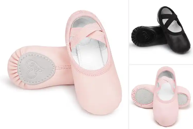 Detailed view of Best PU Leather Ballet Shoes