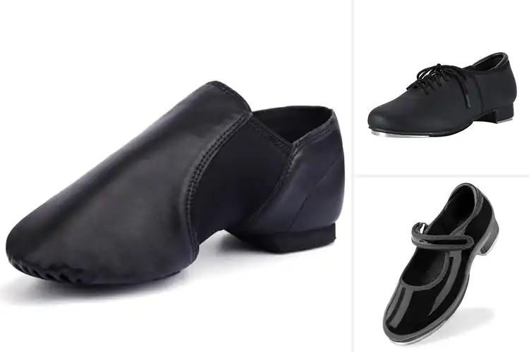 Detailed view of Best PU Leather Dance Shoes