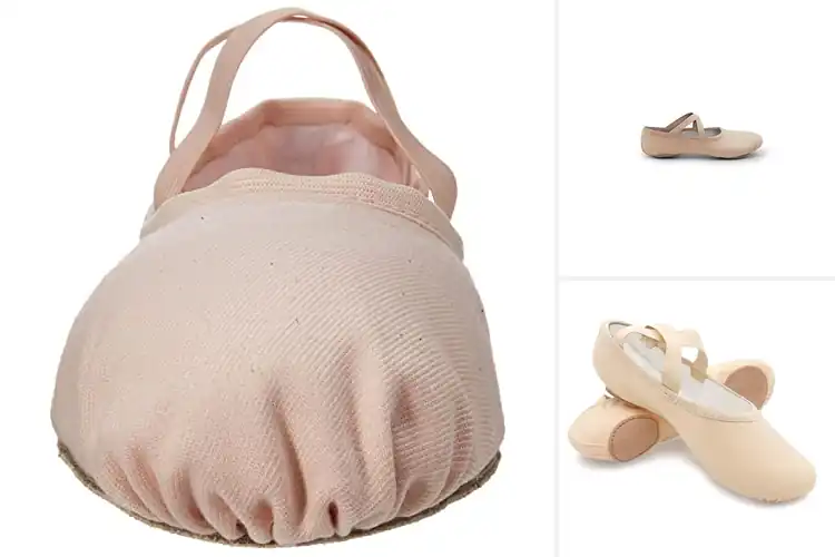 Detailed view of Best Split Sole Ballet Shoes for Confident Dancing