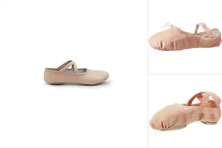 Detailed view of Best Split Sole Ballet Slippers